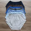 Underpants Middle-Aged And Elderly Men's High Waist Triangle Underwear Plus Fat Increase Shorts Cotton Dad Grandpa Loose