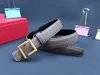 New Fashion classic leather designer belt women's and men's casual letters smooth with box 8 color