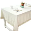 Table Cloth Kitchen White Cotton Linen Tablecloth Rectangular Tablecloths Dining Cover Obrus Tafelkleed Mantel Mesa Nappe