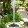 Garden Decoraties Zonne -Power Water Fontein Pomp Fontein Bird Bloemende Pond Patio Decor Lawn Decoratie 18 cm