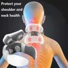 Back Massager Smart 4D 6 Modes Electric Neck Massager Pulse Back Power Control Far Infrared Neck Massage Pro Pain Relief Tool Health Care 230517