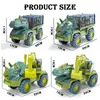 Diecast Model Car Children's Dinosaur Toy Car Large Engineering Vehicle Model Education Toy Transport Vehicle Toy Boy Girl With Dinosaur Gift 230517