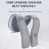 Back Massager Support Belt Shoulder Back and Neck Massager Spine Lumbar Brace Posture Corrector Kneading Massage Car Home Gift HealthCare 230517