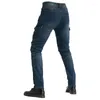 Jeans Men's Factory Direct Vendas Proteção de Proteção Motocicleta Homem Straight Loose Biker Cargo Pants Anti-Fall Motorbike Troushers EW-5U