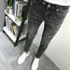 Herr jeans vår sommar mager män stretch streetwear 90 -tal rippade cowboy tight kläder lyx koreanska smala byxor