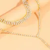 Kedjor Sexig lång roston dubbelskikt Tassel halsband bröstkedja för kvinnor kristall smycken hals charm kassaklåva