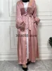 Ethnic Clothing Ramadan Open Kimono Abaya Dubai Turkije Islam Moslim Jurk Robe Femme Musulmane Voor Vrouwen Kaftan