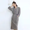 Kvinnors sömnkläder Robe Women's Pyjamas Par Pijama Sexig nattkläder och pyjamas nattklänning Pyjama Set Korean Setup Bathrobe Kvinna