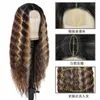 Wholesale 7kinds Multicolored Naturally long curly hair Bangs Synthetic Hair Wigs for Women Resistant Synthetic Wigs fast ship