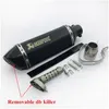 Motorcykelavgassystem Lasermarkering av Akrapovic 3851mm ljuddämpare rörljuddämpare med avtagbar DB Killer8092672 Drop Delivery Mobiles OTZ7O