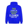 Sweats à capuche pour hommes This Amazing House Funny Cleaning Maid Clean Humour Manches longues Europe Sportswears Graphic Outdoor Sweatshirts