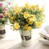 Dekorativa blommor 2st konstgjorda frostade fält Daisy Grass Flower Bush Simulation Wholesale Garden Wedding Home Decor