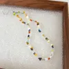 Choker Minar Böhmen Candy Farbe Glas Strang Charme Halsketten Unregelmäßige Perlen Würfel Halskette Für Frauen Aussage Strand Schmuck