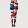 Active Pants Ladies' Fourth Of July Legging de sport imprimé Yoga pour homme 3/4