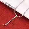 Chains Unisex Stainless Steel Chile Map Pendant Necklaces Gold Color Chain Jewelry