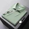 Herren Polos hochwertige Mulberry Silk Kurzärmel-Polo-Hemden für Herren Sommer Schlanker Fit Casual Business Männliche Tops Kleidung Easy Care Care