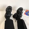 Chaussures habillées Baskets Chunky Wanita Sepatu Vulkanisasi Platform Bawah Tebal Lari Kasual Bersirkulasi Modis untuk 42 44 230517