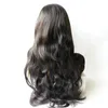 Gratis frakt för nya modevaror i Stock Lace Body Wave Full Wig Human Hair Pre Plucked HD Brasilianska peruker Kvinnor Frontal