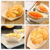 Bowls Ship Shape Wood Chip Bowl Bamboo Wooden Boats Sushi Disposable Sashimi Tray Plates Containers