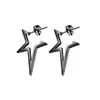 Hip Hop Street Women Men Cross Earrings Star Pendant Cartilage Drop Dangle Earrings Jewelry 1 piece