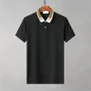 2024 NYA KORT SLEEVE Herrbranschen Casual Top Summer Cotton Lapel Polo Embroidered Solid Color Men's T-shirt