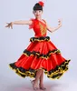 Stage Wear 2023 Enfants Flamenco Jupes Danse Espagnole Pour Fille Senrite Dancer Costume De Déguisement