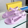 2023 designer luxury nylon buckle straps sandals womens EVA material ultra light foam Casual sports Breathable sandal summer ladys Outdoor Flat round head shoes