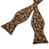 Laço lanche masculino festeira de casamento gravata broche pino de bolso de bolso de bolso vestido formal vestido dourado vermelho Paisley Bowtie Butterfly Bowknot Dibangus