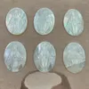 Charms 22 30mm Natural Mother Of Pearl Shell Oval Virgin Mary Medal For Jewelry Making Pendant Inlaid Accessories