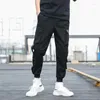 Pantalons pour hommes Printemps Été Hommes Hip Hop Joggers Harem Avec Des Rubans Mince Hiphop Jogging Garçons Pantalon Noir Cargo 2023 Plus La Taille 5XL