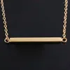 Chains Women/Men Accessories Horizontal ID Bar Pendant Choker Body Chain Statement Necklace Collier Femme Jewelry Bijoux Kolye