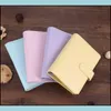 Anteckningar 12 Styles A6 Leather Notebook Binder Creative Notepad er Simple Portable Diary Case School Office Supplies Drop Delivery Bu DHFQX
