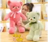 30 cm morbido carino marrone rosa orsacchiotto peluche peluche peluche orso bambola kawaii bambino che dorme giocattoli decorazioni per la casa bambini compleanno regali di natale