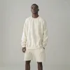 Men's Hoodies Men's Solid Color Crewneck Sweatshirts Cotton Oversized Fashion Hip Hop Loose Unisex Pullover