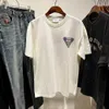 Męskie bluzy bluzy Najwyższa jakość 2023SS High Street Rhude Vintage T koszule Drukuj koszulka Owwsza koszulka Y2K Streetwear Ubrania Ubranie Męskie Ubranie 0tw