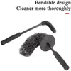 New Top Microfiber Premium Wheels Brush Non-Slip Handle Easy Cleaning Rims Spokes Wheel Barrel Brake Caliper Car Fiber Brush