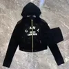 Prendas de abrigo Chaquetas delgadas Suéteres Mujer Sudaderas Diseñadores para mujer Chaqueta Negro Blanco Abrigos de manga larga Ropa de mujer4