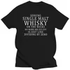 Heren t shirts op maat gemaakte mode single malt whisky t -shirt voor mannen leger groene letter heren ronde kraag katoen hipster tee tops