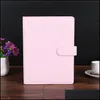 Notepads 12 Styles Notepad Creative Aron Color Notebook Case Mtifunction Diary Handbook Ring Binder Simple Portable Notebook dhigj