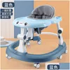 Baby Walkers Walker With 6 Mute Rotating Wheels Anti Rollover Mtifunctional Child Seat Walking Aid Assistant Toy 976 D39699154 Drop Otobz