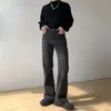 Jeans da uomo Retro Washed Korean Wave Pantaloni dritti larghi da uomo Splash Ink Trend Casual Versatile High Street Y2k