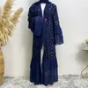 الملابس العرقية المغربية المسلمة abaya نساء Kaftan Khimar Jilbab صلاة رداء عيد مبارك رمضان الفستان الإسلام أباياس دبي الفاخر الأسود