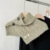 Fliegen Winter Warm Gefälschte Kragen Schal Frauen Rollkragen Abnehmbare Hemd Kragen Winddicht Stricken Falsche Wrap Schals