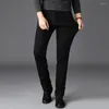 Jeans masculinos Black Casual Business Mmens Pure Color Slim Novelies 2023 Trendência para vender calças jeans Macho de luxo de tamanho grande