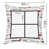 40 * 40 cm vuoto sublimazione federa trasferimento di calore cuscino tiro divano federe nessun cuscino all'interno regali di san valentino Q75