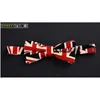 Bow Ties Classic National Flag Flag dla dorosłych Kwiat Kreatywny Bowtie Kobiety Wypalanie Kolorowa bawełniana lniana bownot gwiazda pomadka motyla