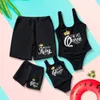 Family Matching Outfits Baju renang keluarga Bikini ibu dan saya pakaian anak perempuan celana cocok 230516