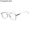 Lunettes de soleil Eye Strain Polygon Retro Double Frame Protection UV Flat Mirror Eyewear Anti Blue Light Lunettes Lunettes de lecture