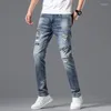 Jeans pour hommes arrivée été pour hommes avec Style classique Design moderne Streetwear décontracté en détresse brodé Cowboy pantalon pour hommes