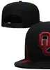 2023 All Team Fan's USA College Sooners Hat Baseball القابلة للتعديل في الحقل مزيج حجم المزيج المغلقة BALL BASE BALL SNAPBACK CAPS BONE